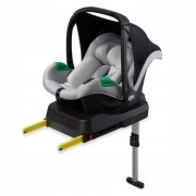 Fotelik samochodowy Mink Pro i-Size 40-75cm Kinderkraft + baza ISOFIX szary