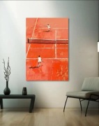 Duży obraz z kortem tenisowym 