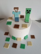 Minecraft figurki cukrowe na tort clipper 