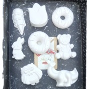 Figurki z gipsu zestaw kreatywny dla dzieci do malowania magnes diy 100szt