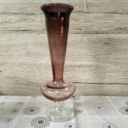 Ciekawy wazon szklany proj. Słuczan-Orkusz huta Tarnowiec 