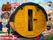 SAUNA Ogrodowa 300cm + PRZEBIERALNIA + GRATIS Beczka 500L Akcesoria =Wycena