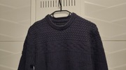 Sweter Superdry r. M granat wełna warkocz