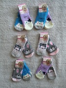 Nowe skarpety skarpetki niemowlęce frotte z ABS 0-8 mies. zestaw 12 par