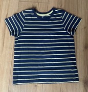 Bawełniany T-shirt w paski, łupiły, 110-116 (4-6lat)