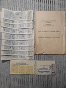 Totalizator sportowy kupony zestaw1985  broszura z wynikami lata 50-te