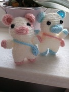 Wyszydełkowane pluszaki krówki 