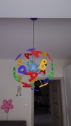 Lampa do pokoju dziecka literki