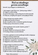 Ankieta weselna / Test na idealnego gościa weselnego papier akwarelowy A5