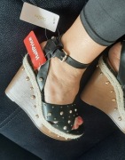 Dee Zee Sandały na koturnie 38 okucia