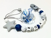 Zawieszka do smoczka z imieniem, klips do smoczka, uchwyt do smoczka