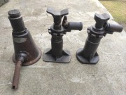 Lewarek podnośnik śrubowy butelkowy mechaniczny zabytkowy 