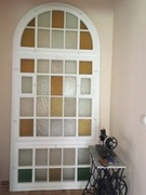 zabytkowe okno witraż antyk unikat willa kamienica