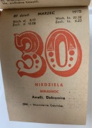 Kartka z kalendarza 1975 kalendarz 48 URODZINY