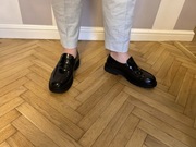 KAZAR loafersy na grubej podeszwie 