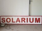 Tablica Świetlna z napisem Solarium