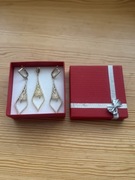 Komplet złotej biżuterii ze stali chirurgicznej 