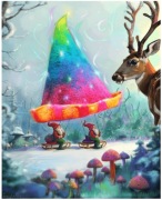 czapkowe kartki świąteczne MAMOFAKTURA do sauny