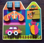 Zbuduj dom drewniane puzzle 3D Oops Miasto DUŻE 