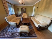 Meble drewniane do salonu skóra