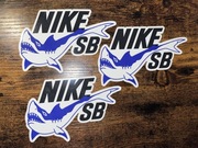 3x naklejka Nike SB Oski 