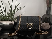 PINKO love Classic icon skórzana torebka