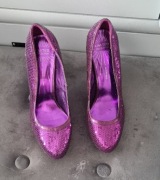 Buty cekinowe fioletowe