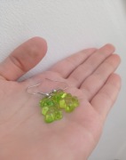 Kolczyki plastikowe żelki zielone misie
