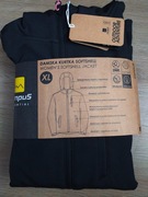 Kurtka czarna Softshell męski z kapturem XL