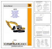 JCB JS370 Excavator Service Manual Instrukcja serwisowa naprawcza