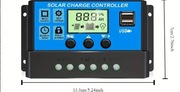 Kontrolery Ładowania paneli słonecznych 60A, 12V/24V MZA60 LCD USB