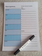 Zestaw planer tygodniowy A4 + marker suchościeralny planowanie tygodnia