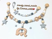 Zestaw: zawieszka do wózka+zawieszka do smoczka z imieniem