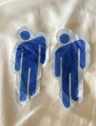 2 confetti blohsh Billie Eilish blue white konfetti