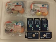 nowy zestaw jajka kredowe 3 opakowania + 5 opakowań kreda kolorowa i biała