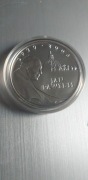 Moneta 10 zł srebro z Papieżem w kapslu 2005r.