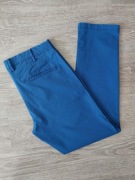Vistula spodnie chinosy eleganckie niebieskie proste 34/32