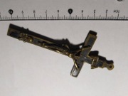 Antyczny piękny mosiężny krzyż