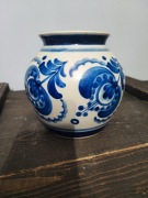 Ceramiczny wazon kula sygnowanie wycisk Vintage