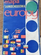 Mapa samochodowa Europy z 1974 roku PPWK