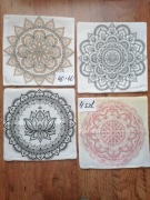4x poszewki dekoracyjne boho 40x40 Mandala 