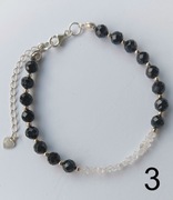 Bransoletka z diamentem Herkimer i turmalinem – harmonia czakr