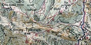 Tatry, mapa turystyczna, opracował Tadeusz Zwoliński, 1:50.000