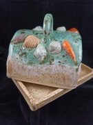 Ceramiczna maselniczki rękodzieło handmade 