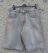 ZARA męskie szare krótkie jeansowe spodenki 42 pas 90 cm