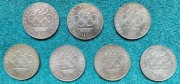 200zł IGRZYSKA XXI OLIPIADY 1976 Ag SREBRO 7 szt.