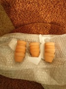 zestaw 11 małych, glinianych doniczek z terakoty, do roślin 