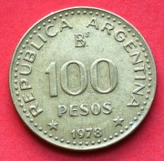 100  Peso 1978  r -   Argentyna  de San Martin  stan !!