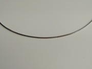 Łańcuszek stalowy 40,5 - 45,5 cm srebrna linka żmijka