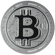 SREBRNA MONETA BITCOIN 2022